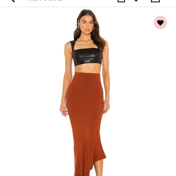 new superdown Keilani leather top in black - Picture 5 of 6